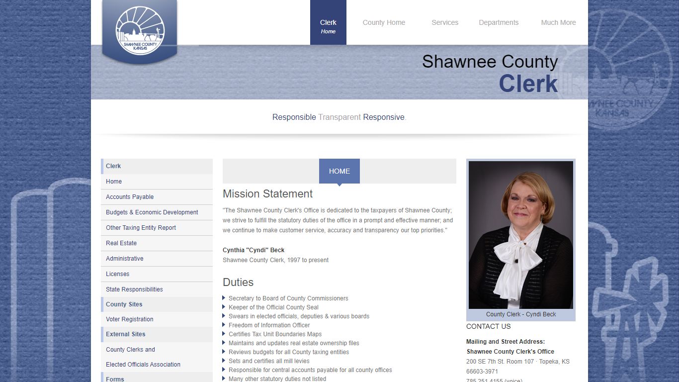 Home · Clerk (Shawnee County, Kansas)